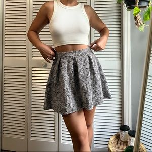 Black and white skirt